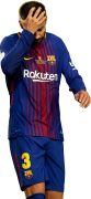 Gerard Pique football render