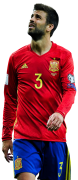 Gerard Pique football render