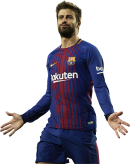 Gerard Pique football render