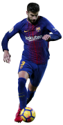 Gerard Piqué football render