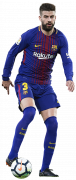 Gerard Pique football render