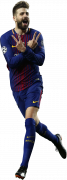 Gerard Pique football render