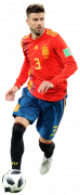 Gerard Pique football render