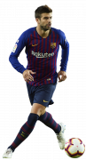 Gerard Piqué football render