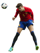 Gerard Piqué football render