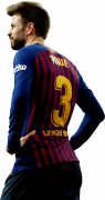 Gerard Pique football render