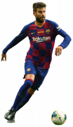 Gerard Piqué football render