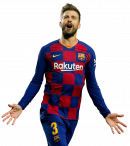 Gerard Pique football render