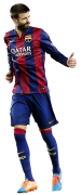 Gerard Piqué football render