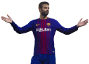 Gerard Pique football render