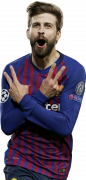 Gerard Pique football render