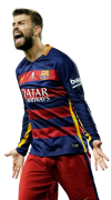 Gerard Piqué football render