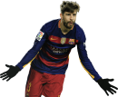 Gerard Piqué football render