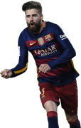 Gerard Piqué football render