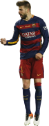 Gerard Piqué football render