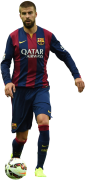 Gerard Piqué football render