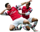 Olivier Giroud & Theo Walcott football render