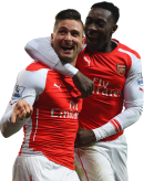 Olivier Giroud & Danny Welbeck football render