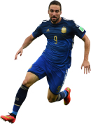 Gonzalo Higuain football render