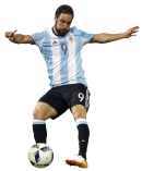 Gonzalo Higuain football render