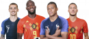 Antoine Griezmann, Romelu Lukaku, Kylian Mbappé & Eden Hazard football render