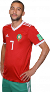 Hakim Ziyech football render