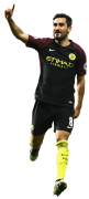 Ilkay Gundogan football render