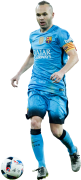 Andres Iniesta football render