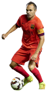 Andres Iniesta football render