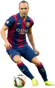 Andres Iniesta football render