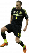 Andres Iniesta football render