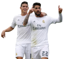 James Rodriguez & Isco football render