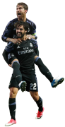 Isco & Sergio Ramos football render