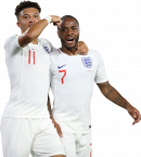 Jadon Sancho & Raheem Sterling football render