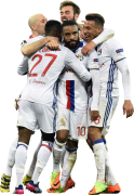 Christophe Jallet, Maxwel Cornet, Lucas Tousart, Alexandre Lacazette & Corentin Tolisso football render