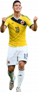 James Rodriguez football render