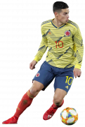 James Rodriguez football render