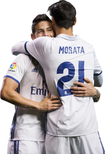 James Rodriguez & Alvaro Morata