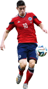 James Rodriguez football render