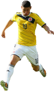 James Rodriguez football render