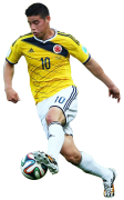 James Rodriguez football render