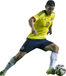 James Rodriguez football render