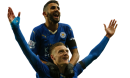 Jamie Vardy & Riyad Mahrez football render