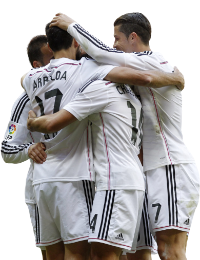 Jesé Rodriguez, Alvaro Arbeloa, Javier “Chicharito” Hernandez & Cristiano Ronaldo