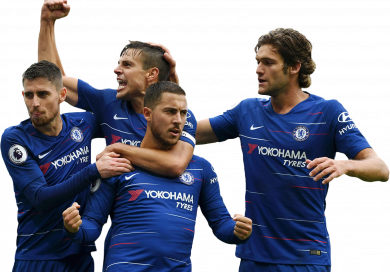 Jorginho, Cesar Azpilicueta, Eden Hazard & Marcos Alonso