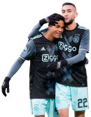 Justin Kluivert & Hakim Ziyech football render