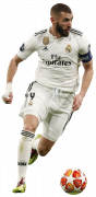 Karim Benzema football render