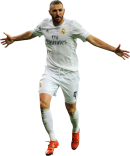 Karim Benzema football render