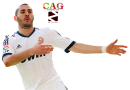 Karim Benzema football render