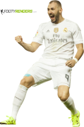 Karim Benzema football render